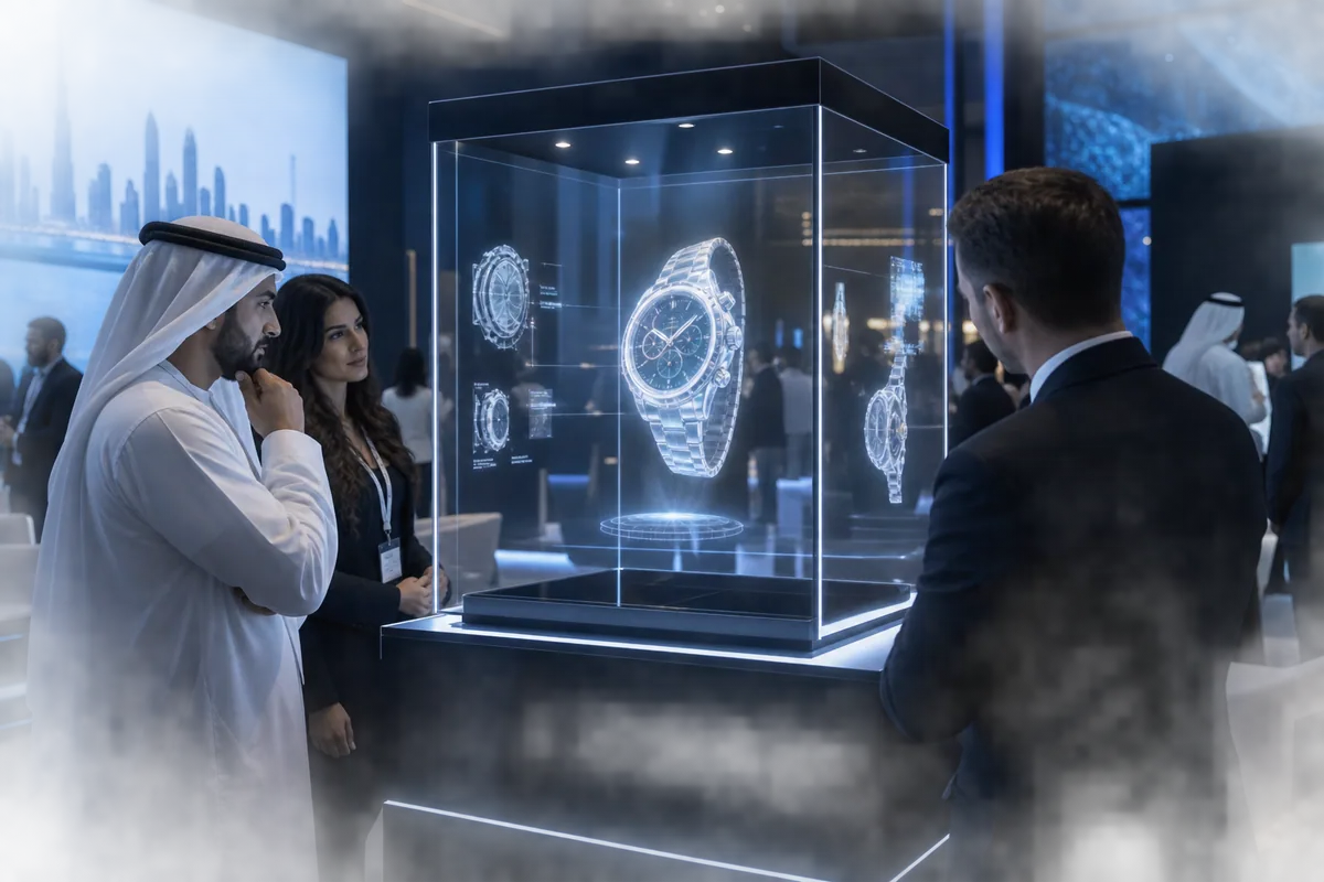 Holograms & 3D experience concept