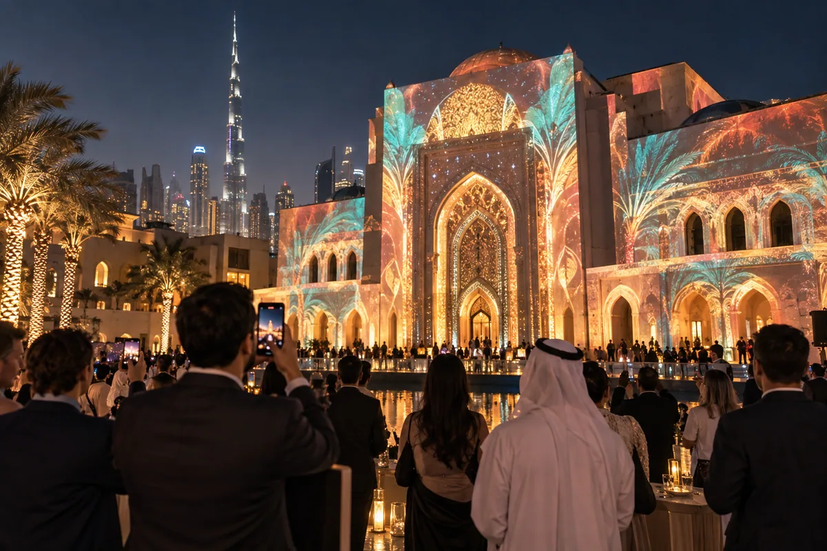 Projection mapping experience concept