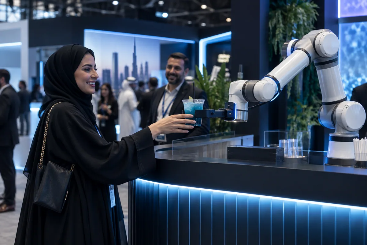 Robotic technology at a live event