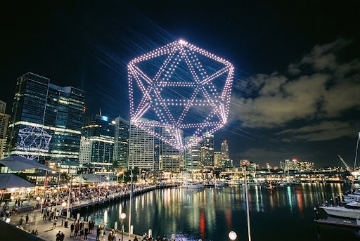 Synchronized Aerial Drone Light Shows & Special Effects