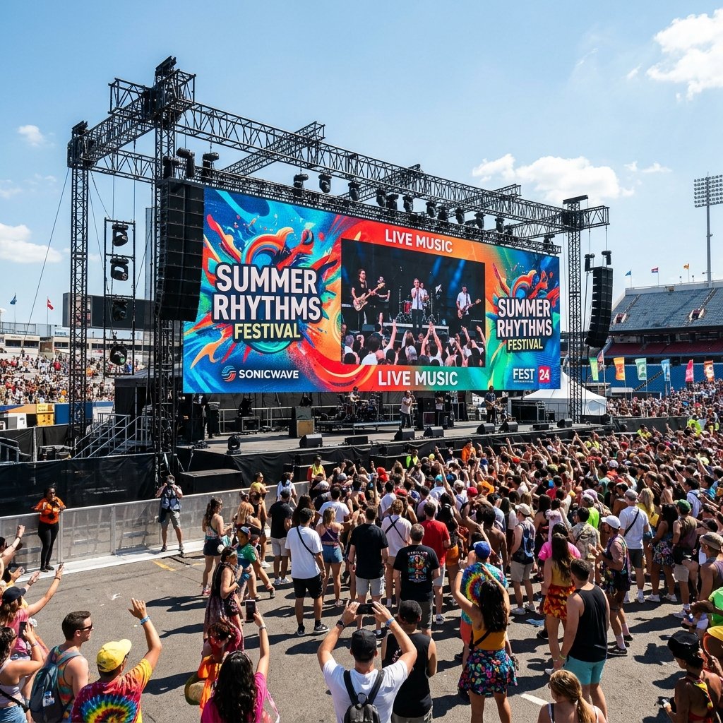 Outdoor & Stage LED — illustrative experience example