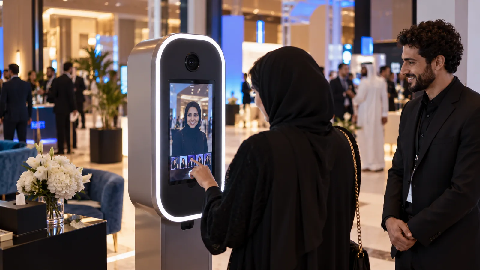 AI photo booth video poster