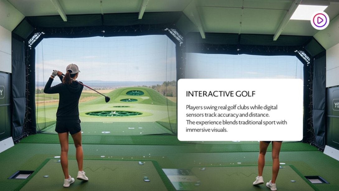 Interactive Golf Simulator Bay