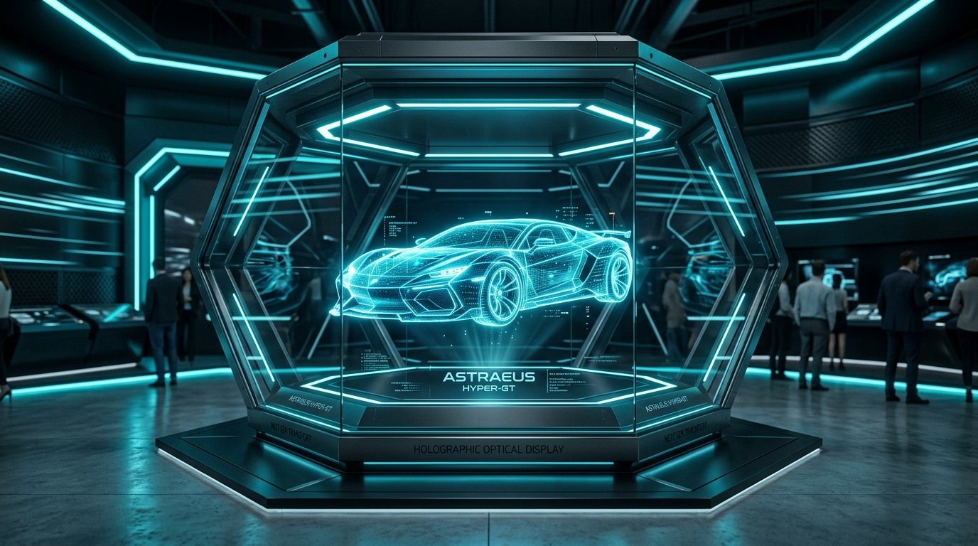 Hexa 3D Hologram Glass Chamber