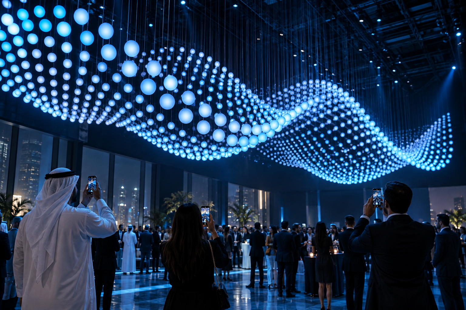 Kinetic Light & Motorized Winch Sculptures