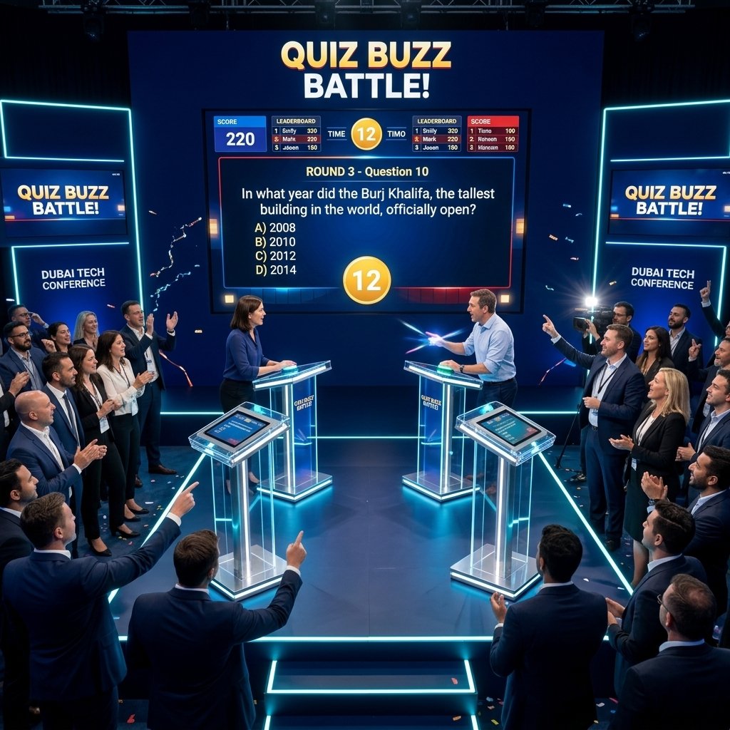 Quiz Buzz Battle Podiums