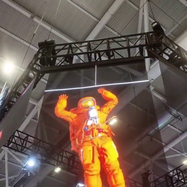 Transparent LED Holographic Screens