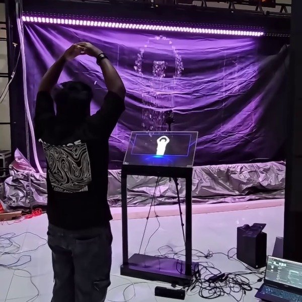 Interactive Digital Water Curtain