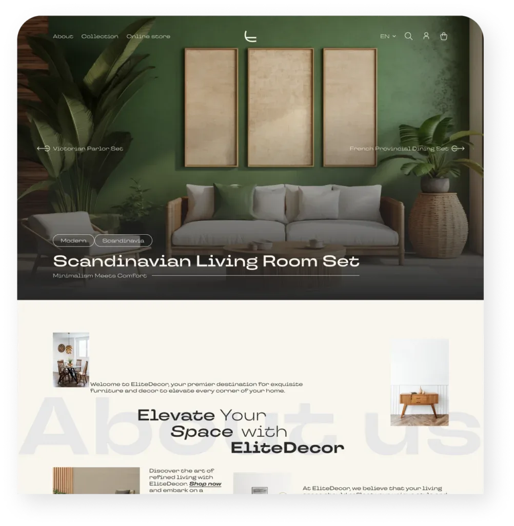 ELITE FURNITURES — Furniture Website